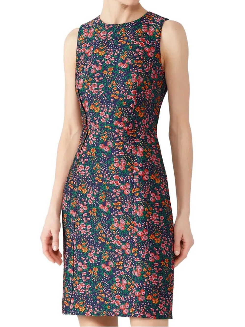 J.Crew Floral Sheath Dress (size 8)